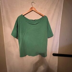 Double Zero Classic Women's Green Oversized Top Size L